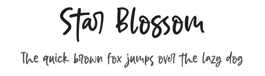 Star Blossom by epiclinez — Script Handwritten Font