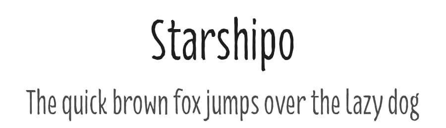 Starshipo by Gobella — Script Handwritten Font
