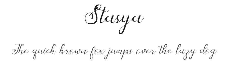 Stasya by PutraCetol Studio — Script Handwritten Font