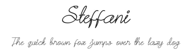 Steffani by Esa Nugroho — Script Handwritten Font
