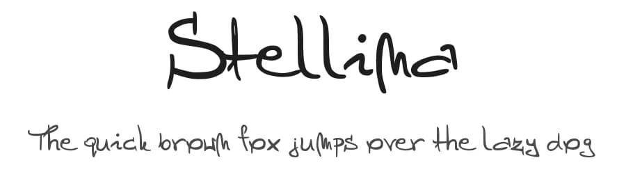 Stellina by Anna Hodel β Script Handwritten Font