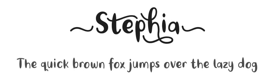 Stephia by 7NTypes — Script Handwritten Font