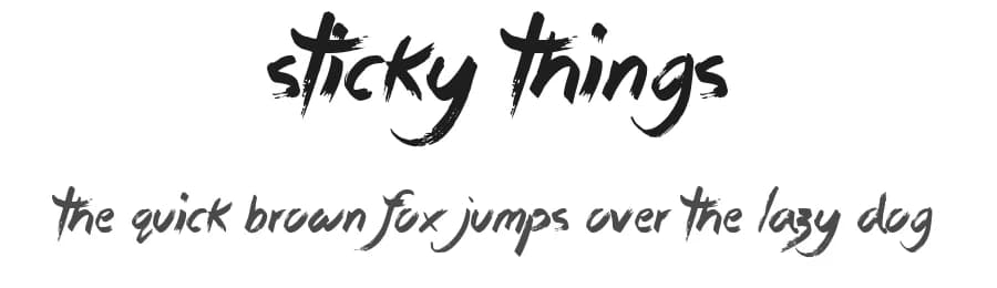 Sticky Things by JSH creates — Script Handwritten Font