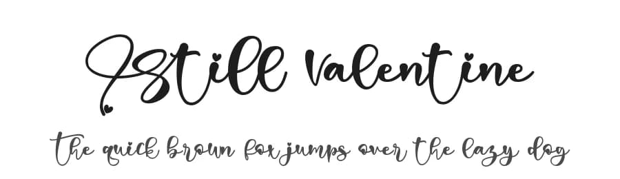 Still Valentine by Letterara — Script Handwritten Font