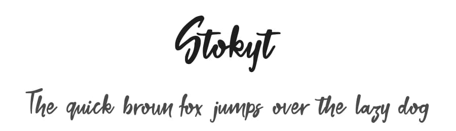 Stokyt by Digital Typeface Studio — Script Handwritten Font