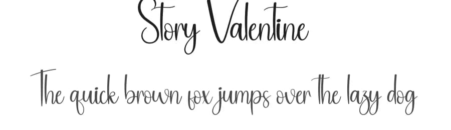 Story Valentine by Andi Moz — Script Handwritten Font