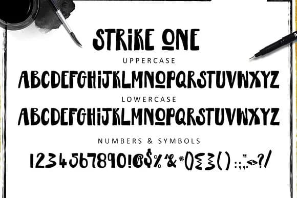 Strike One Font by Creativeqube Design — Script Handwritten Font