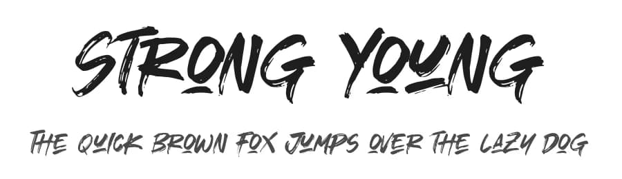 Strong Young by Khurasan — Script Handwritten Font