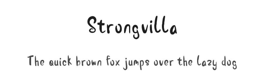 Strongvilla by UI Creative — Script Handwritten Font