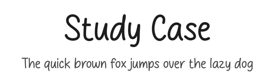 Study Case by MJType — Script Handwritten Font