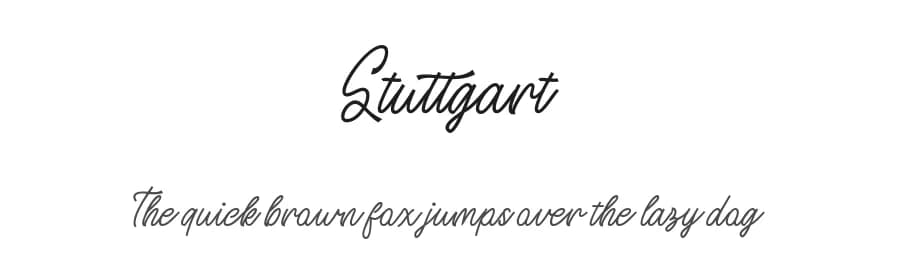 Stuttgart by Muhammad Akbar — Script Handwritten Font