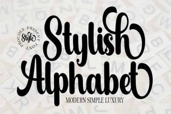 Stylish Alphabet Font by tertoecreative — Script Handwritten Font