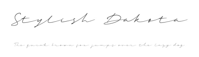 Stylish Dakota by Andika Fez — Script Handwritten Font