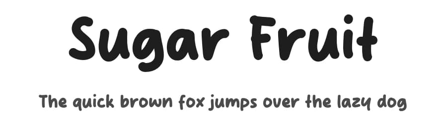 Sugar Fruit by MJType — Script Handwritten Font