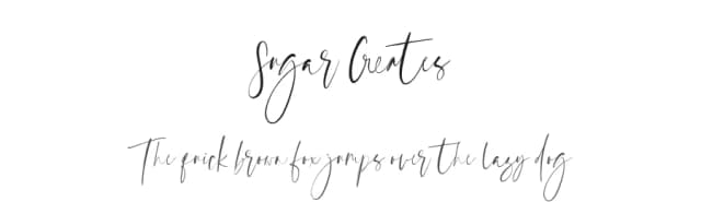Sugar Creates by Mycandythemes — Script Handwritten Font