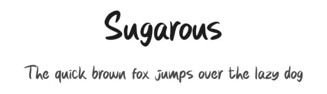 Sugarous by Variatype — Script Handwritten Font
