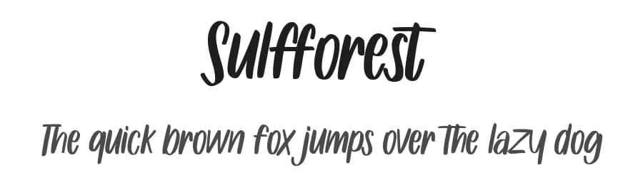 Sulfforest by Maulana Creative — Script Handwritten Font