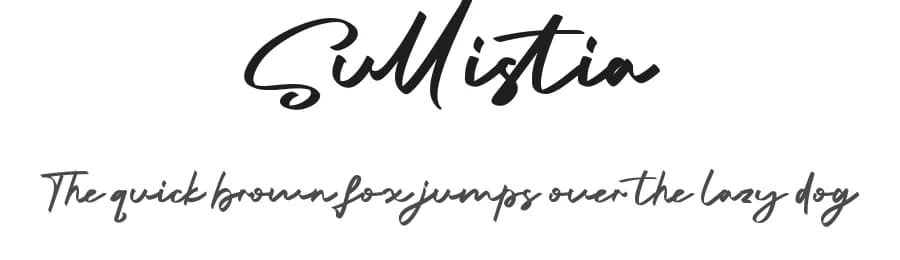 Sullistia by RantautypeStudio — Script Handwritten Font