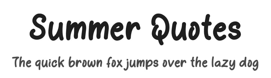 Summer Quotes by Yoga Letter — Script Handwritten Font
