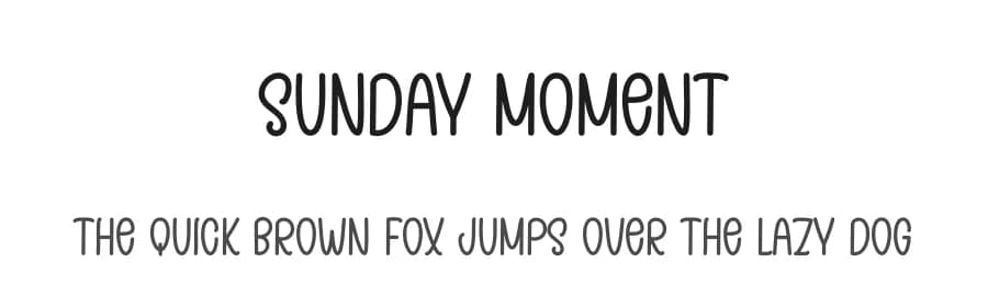 Sunday Moment by Andi Moz — Script Handwritten Font