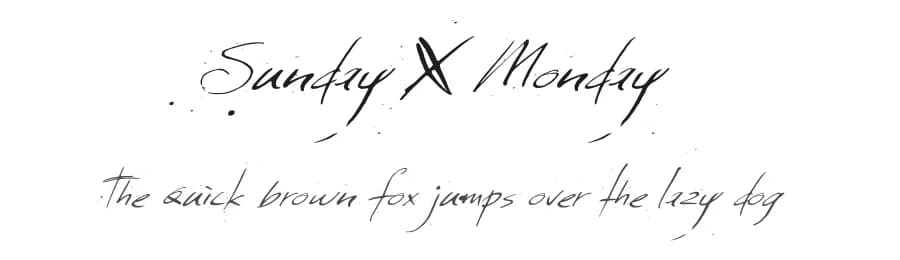 Sunday & Monday by Hanoded โ Script Handwritten Font