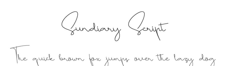 Sundiary Script by Abo Daniel Studio — Script Handwritten Font