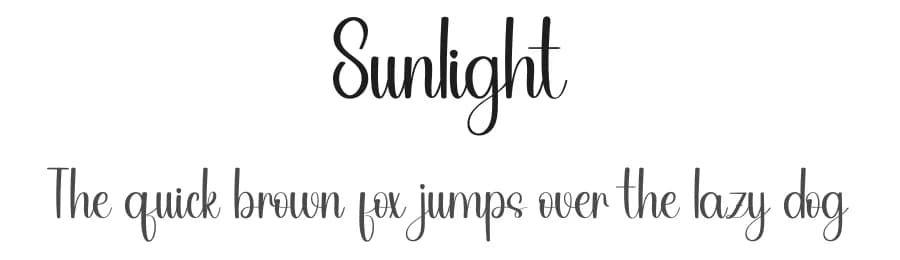 Sunlight by PiPi Creative STUDIO — Script Handwritten Font