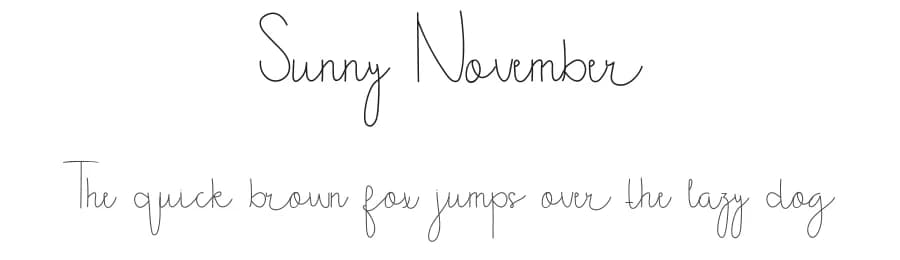 Sunny November by Edric Studio — Script Handwritten Font