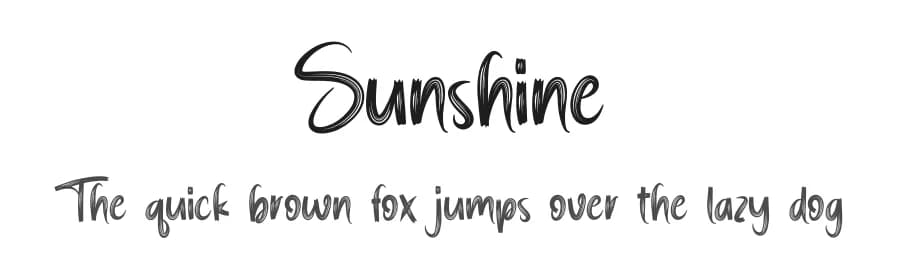 Sunshine by Scratchones — Script Handwritten Font