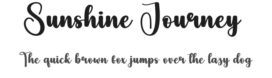 Sunshine Journey by Scratchones β Script Handwritten Font