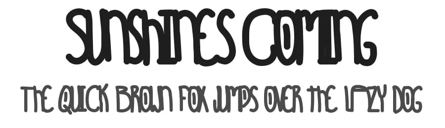 Sunshines Coming by Des Gomez — Script Handwritten Font