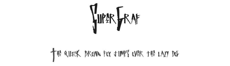 SuperGraf by Xerographer Fonts — Script Handwritten Font