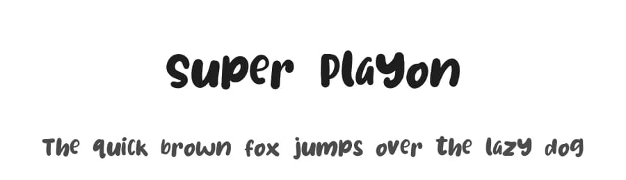 Super Playon by Pustudio — Script Handwritten Font