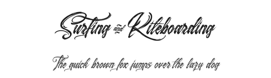 Surfing & Kiteboarding by Cat.B — Script Handwritten Font
