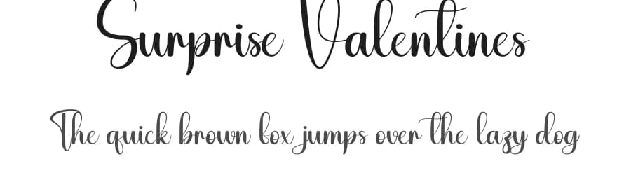 Surprise Valentines by Andi Moz — Script Handwritten Font