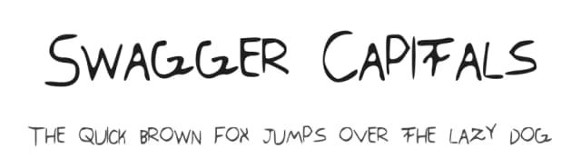 Swagger Capitals by Jake Luedecke — Script Handwritten Font