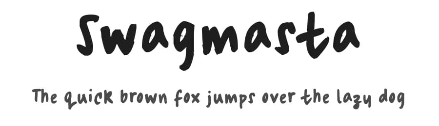 Swagmasta by FontPanda — Script Handwritten Font