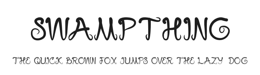 Swampthing by weknow — Script Handwritten Font