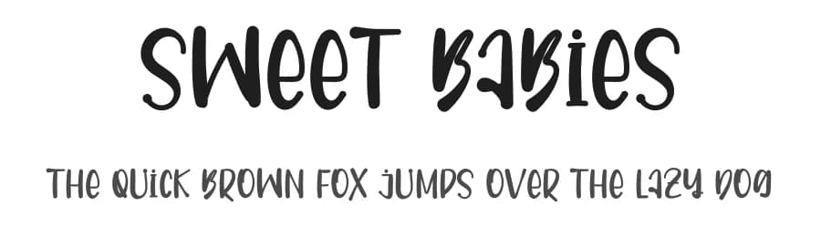 Sweet Babies by FreshtypeINK — Script Handwritten Font