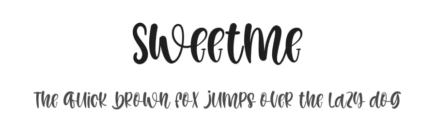 Sweetme by PiPi Creative STUDIO — Script Handwritten Font