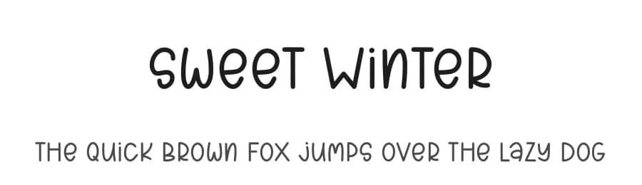 Sweet Winter by Letterayu β Script Handwritten Font