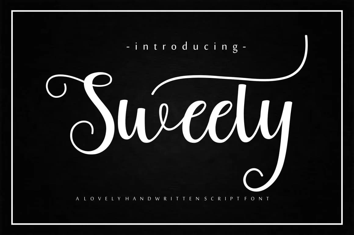 Sweety Font by InkwellTypeCo — Script Handwritten Font
