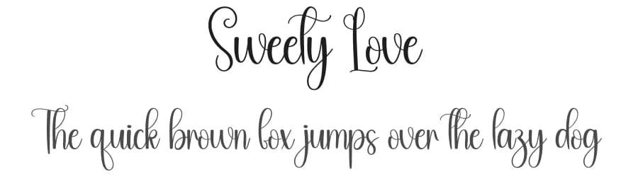 Sweety Love by Andi Moz — Script Handwritten Font