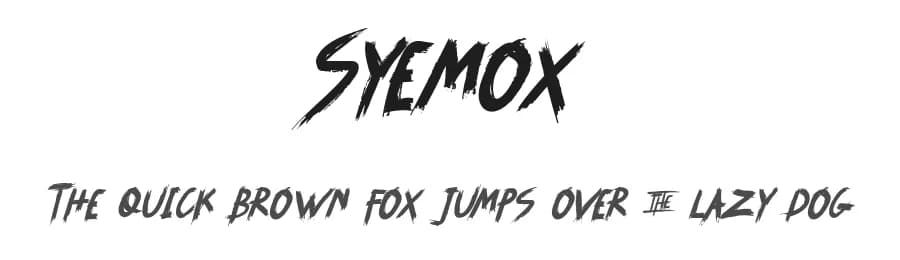 Syemox by Faqih Fawaji — Script Handwritten Font