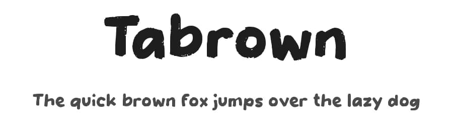 Tabrown by wepfont.com — Script Handwritten Font