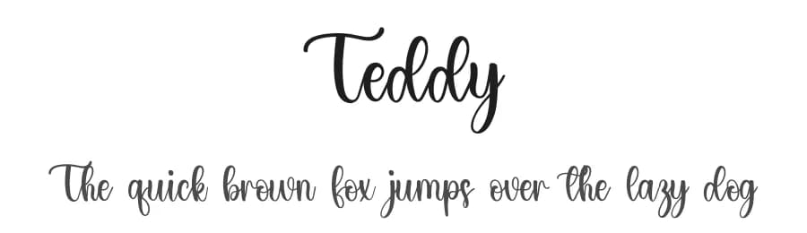 Teddy by PiPi Creative STUDIO — Script Handwritten Font