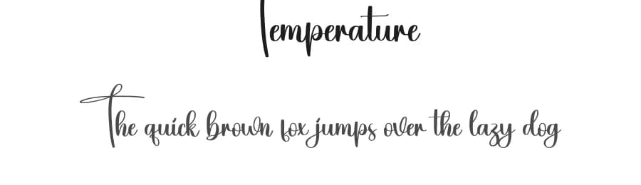 Temperature by Scratchones — Script Handwritten Font