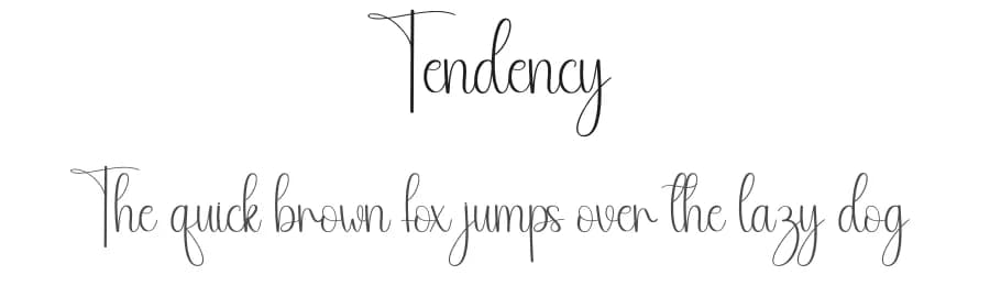 Tendency by Andi Moz — Script Handwritten Font