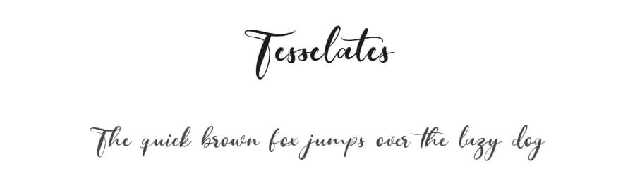 Tesselates by Maulana Creative — Script Handwritten Font