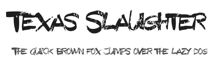 Texas Slaughter by Murder Fonts — Script Handwritten Font
